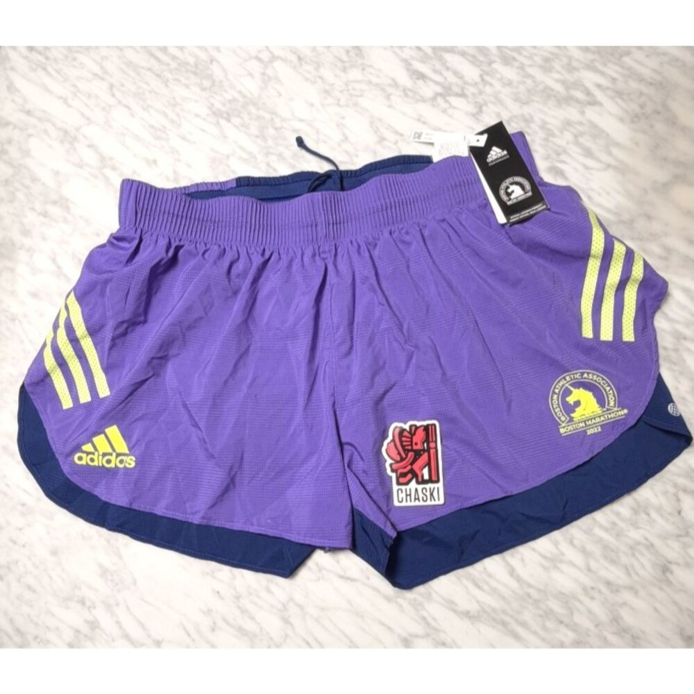 Adidas Adizero 22 Boston Marathon Split Purple Rush 3โ running Shorts HG4182 XL